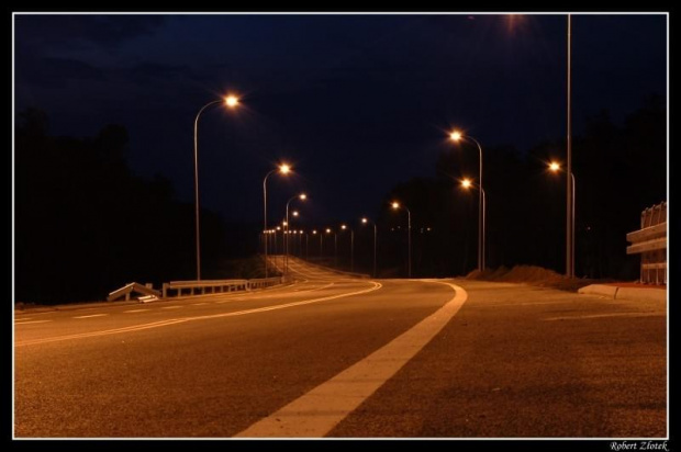 #drogi #latarnia #Międzyrzecz #mosty #noc #place #ulice #wiadukty