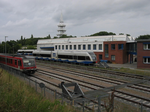 Linie kolejowe na terenie elektrowni odkrywkowych Vattenfall w Łużycach Dolnych (przy samej polskiej granicy)