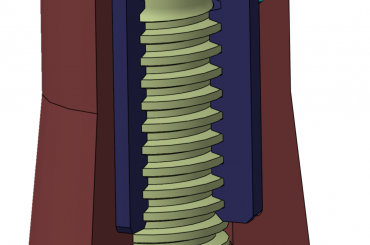korpus, nakrętka, śruba #CAD #catia