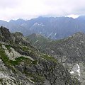 Z prawej Walentkowy Wierch (2156) , w tle Tatry Wysokie