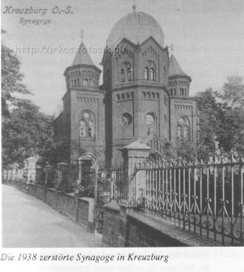 Synagoga w stylu mauretańskim - oddana do użytku 15 wrzesnia 1886 przy ulicy Opolskiej (obecnie Skłodowskiej) jako trzynawowa Bazylika z emporami - zburzona/spalona 10 listopada podczas tzw. "Nocy Kryształowej" #Kluczbork #Kreuzburg