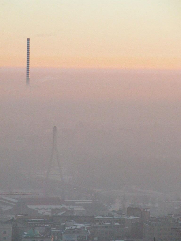 Warsaw, misty morning