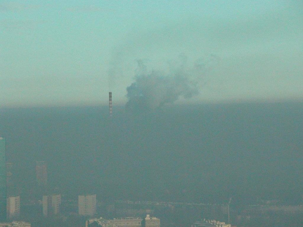 Warsaw, misty morning