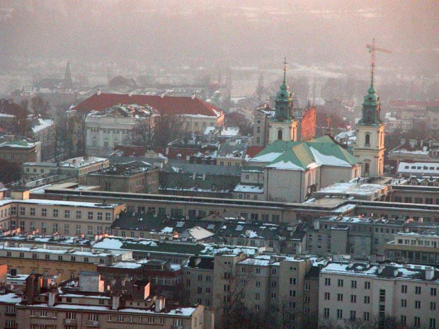 Warsaw, misty morning