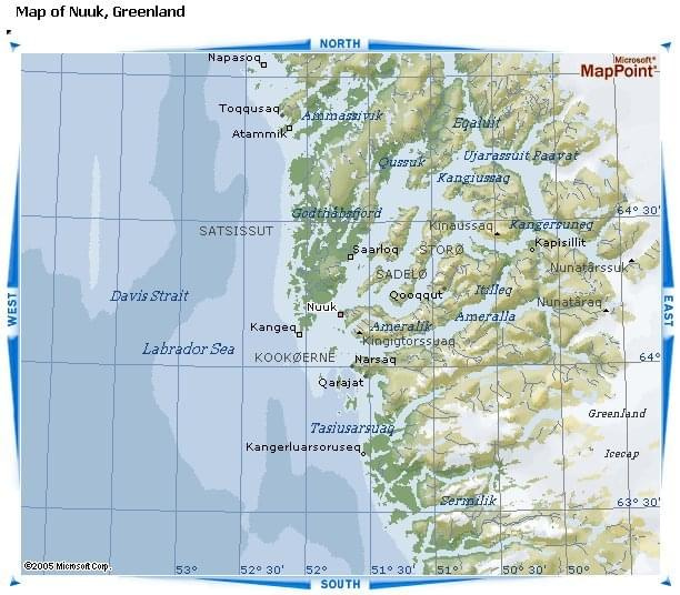 Greenland map