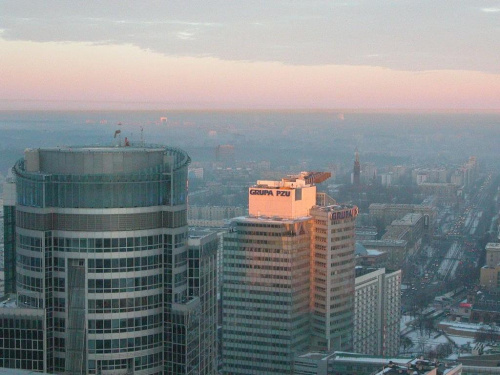 Warsaw, misty morning