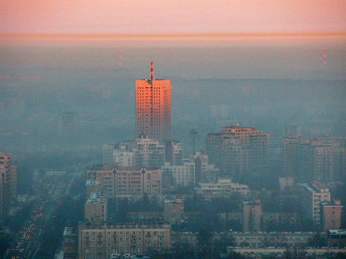 Warsaw, misty moirning