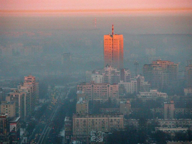 Warsaw, misty moirning