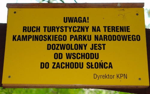 Regulaminy Kampinowskiego Parku Narodowego