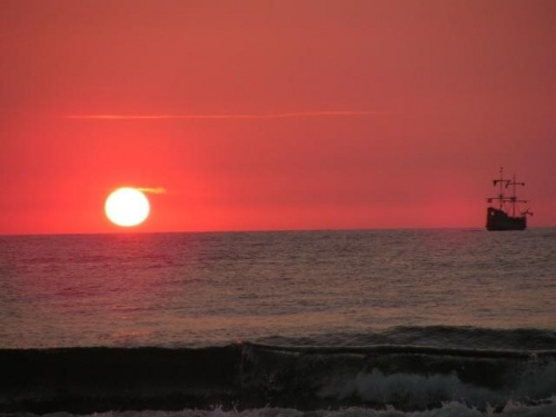 Zachód słońca nad Bałtykiem #zachód