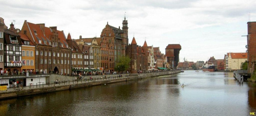 Gdańsk-nad Motława,widok na Żurawia #Gdansk #miasto #zabytki #widok