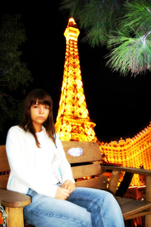 Fotomontaż - Moja Ania w Paryżu