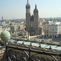Widok z Wieży Ratuszowej na kosciół Mariacki #Kraków #Miasto #Wawel #Sukiennice