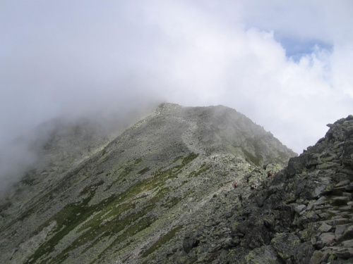 Szczyt Krywania w chmurach #GóryTatry