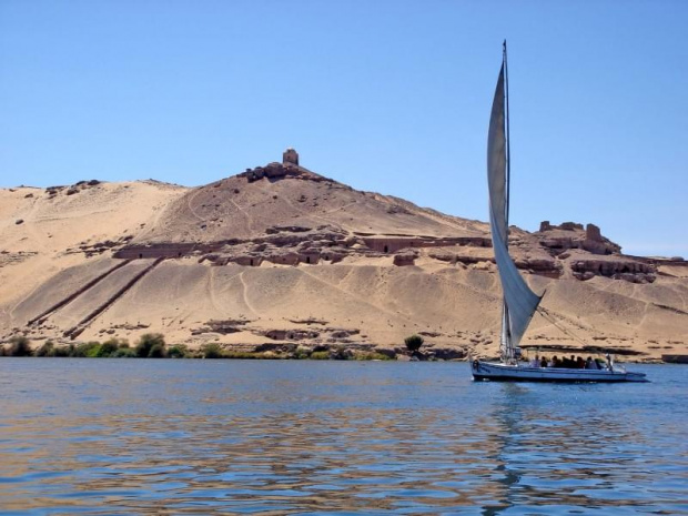 Asuan. Grobowce książąt i dostojników na zachodnim brzegu Nilu.