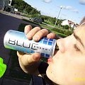 wysa i reklama BLUE energy'drink