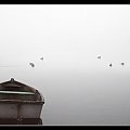 Wałcz, mgła na jeziorze Raduń. #Wałcz #mgła #jezioro #Raduń