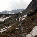 Przełęcz nad wrotami i Stawy Staszica. #Tatry #czerwiec #MorskieOko