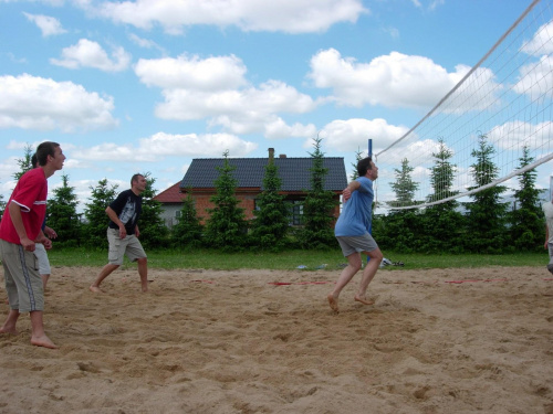 Piłka plażowa-nie do końca, bo boicho jest zrobione na szkolnym ;-)