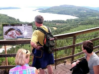 widok z góra Skuleberget