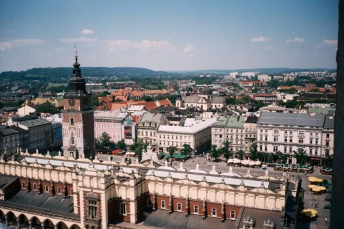 panorama z Wieży Mariackiej