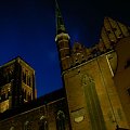 Gdańsk wieczorowa pora #Gdańsk #miasto #zabytki #noc #kościół