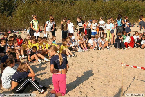 Sztafetowe Biegi Przełajowe po plaży w Sopocie. Organizator sopocki MOSiR #Sp9WSopocie