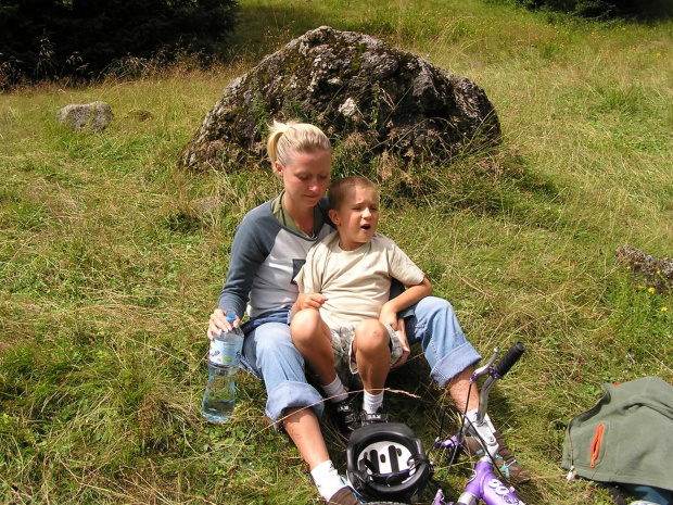 Wycieczka rowerowa Kubusia do Doliny Chochołowskiej w Tatrach.