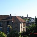 Conflans-Sainte Honorine - widok z pocišgu linii J Paris Saint-Lazare - Mantes-La Jolie