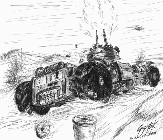 #czołg #pojazd #wóz #rysunek #mecha