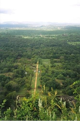 Widok ze skały Sigiriya