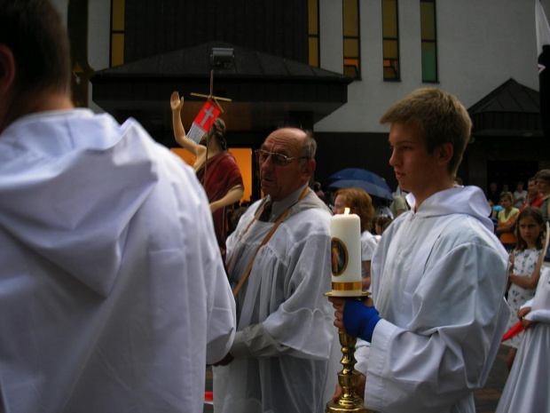 Procesja Bożego Ciała w mojej parafii, Miłosierdzia Bożego, na ul. Ateńskiej 12