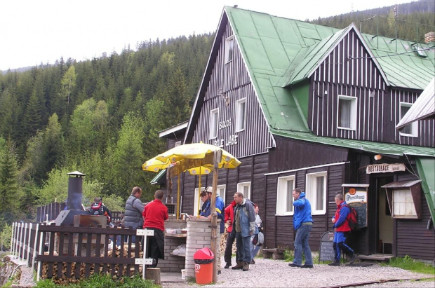 Mola, Tomek i Ania w Czeskich Karkonoszach