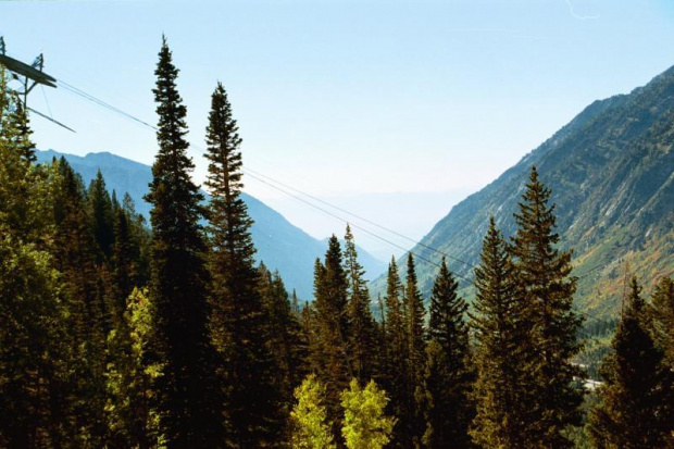 Breathtaking, majestic alpine scenery of the Little Cottonwood Canyon.