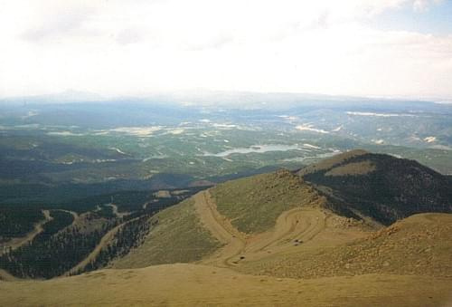 Widok z Pikes Peak (4300 mnpm), Colorado