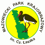 Logo Mazowieckiego Parku Krajobrazowego #logo #SymbolikaBociana #WizerunekBociana
