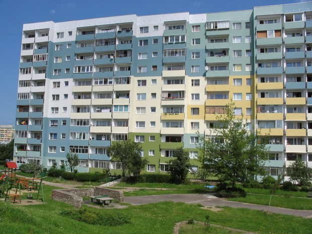 Gdańskie blokowisko - zdjęcie pochodzi z Wikipedii (autor: Tomasz Sienicki) #BlokGdańskWikipedia