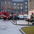 Alarm pożarowy w budynku głównym Akademii Ekonomicznej w Krakowie #StrażPożarna