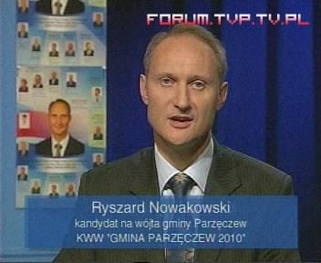 Ryszard Nowakowski - kandydat KWW "Gmina Parzęczew 2010" na wójta gminy Parzęczew. Wybory samorządowe 2006 województwo łódzkie.