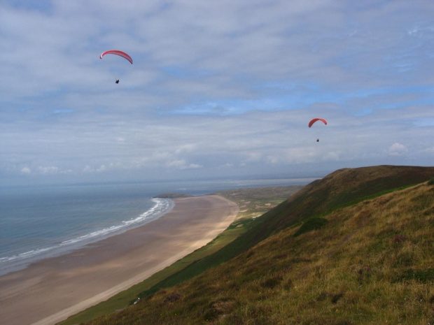 Plaza w Rhossili jest naprawde duza