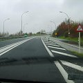 Autostrada przechodzi w zwykła droge az do granicy belgijskiej