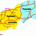 Mapa kolejowa woj. zachodniopomorskiego i pomorskiego z 2004 roku. #kolej