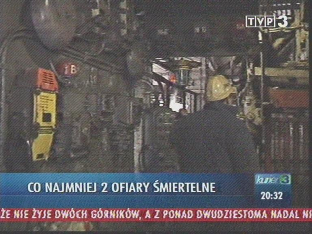 Tragedia w KWK Halemba w oczach telewizji.
www.TVPmaniak.tv.pl