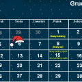 Kalendarz na Grudzień :) #kalendarz #Grudzień