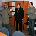 Pożegnanie z zakładem w dniu 27.11.2006 w salce EC2 #EC2 #emeryci #Mirek #Paczyński #Sobczak #Waldi
