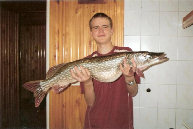 Największy jak do tej pory szczupak w życiu. Dł. 94cm, masa 6.70 kg.