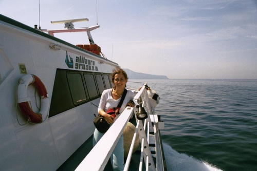 THE ARILAURO PASSENGER LINER ON THE WAY TO CAPRI