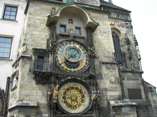 XV-wieczny Zegar astronomiczny Orloj #Praga #Rynek #Zegar #Ratusz #Miasto