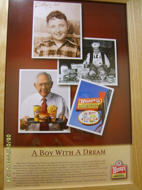 A BOY WITH A DREAM- Dave Thomas