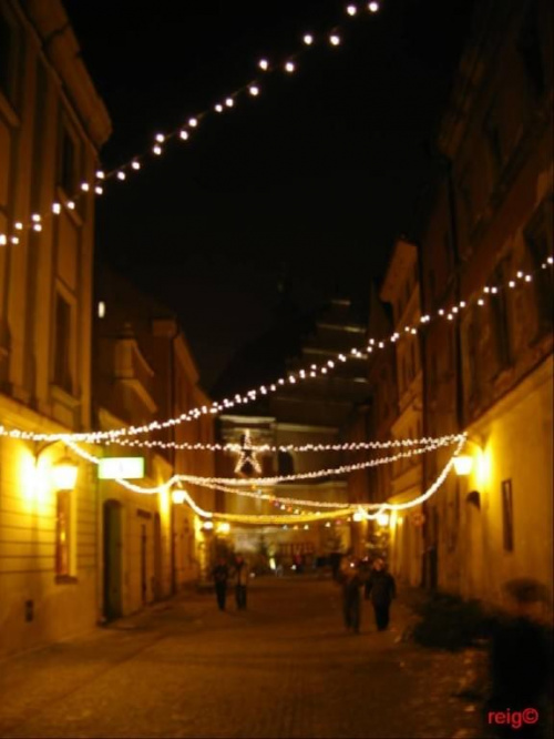 dekoracje swiateczne na Starym Miescie (17.12.2006 Lublin) #ReigLublinNocneSwieta
